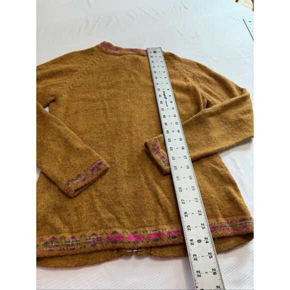 The Alpaca Connection Peru Brown Cardigan Sweater Size Small Hand Made - Picture 10 of 10